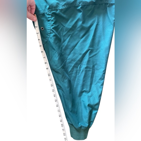 LA Loving Men’s Size XL Green/Navy Blue Accent Pullover Windbreaker Jacket Logo - Picture 9 of 14